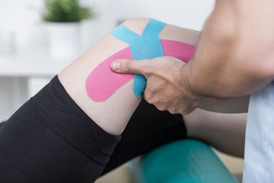 KT Tape Tutorial - Outer Knee  athlete, knee, hip, human body
