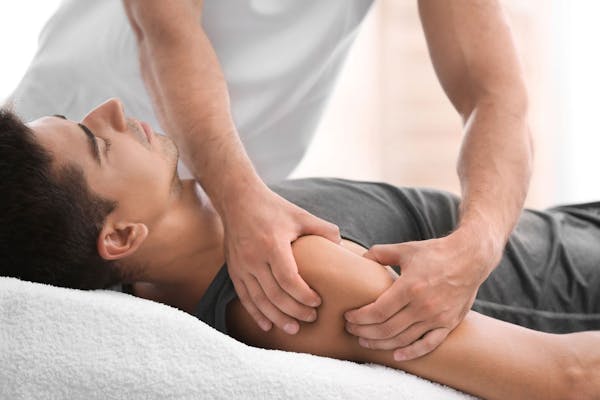 How to Massage for Shoulder Pain  Deep Tissue, Mobilize & Stretch 